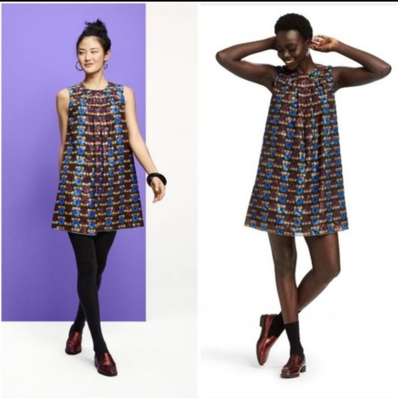 ANNA SUI for Target | Metallic Shimmer ✨️ Shift Mini Dress ~ Gossip Girl - Picture 2 of 11